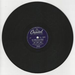 NAT "KING" COLE 78T25 Capitol CL 14573 Too Young To Go Steady / Never Let Me Go