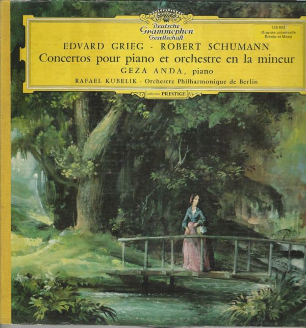 Geza ANDA 33T Deutsch Gramophone 138888 SLPM Grieg-Schumann: Concertos pour Piano et Orchestre en LA Mineur