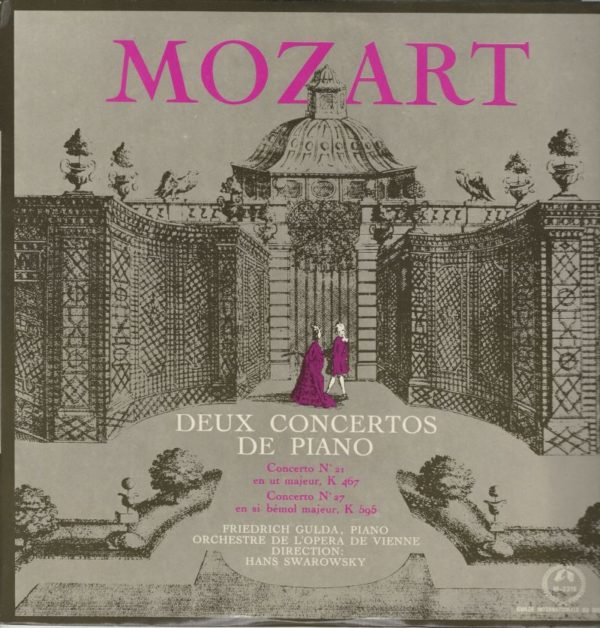 Friedrich GULDA 33T GID M 2319 Mozart: 2 Concertos de Piano N° 21 en UT Majeur K 467/N° 27 en SI Bémol Majeur K 595