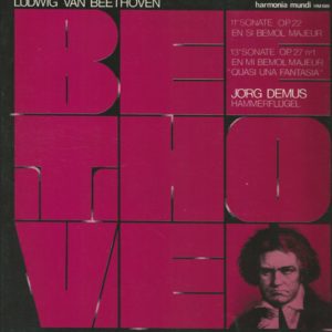 Jörg DEMUS piano 33T Harmonia Mundi HM 689 Beethoven:Sonate N° 11 SI Bémol Majeur op 22-Sonate N° 13 op 27 en MI Bémol Majeur