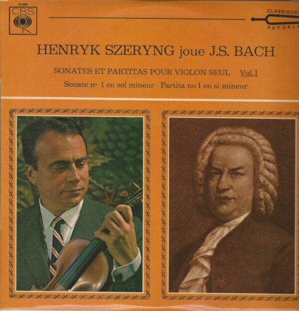 Henryk SZERYNG violon 33Tx3 CBS 51068/070 Bach: Sonates et Partitas pour Violon Seul