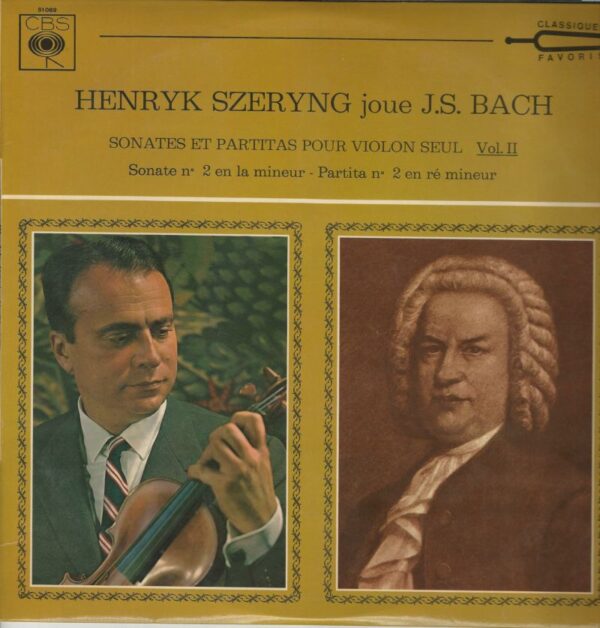 Henryk SZERYNG violon 33Tx3 CBS 51068/070 Bach: Sonates et Partitas pour Violon Seul – Image 2