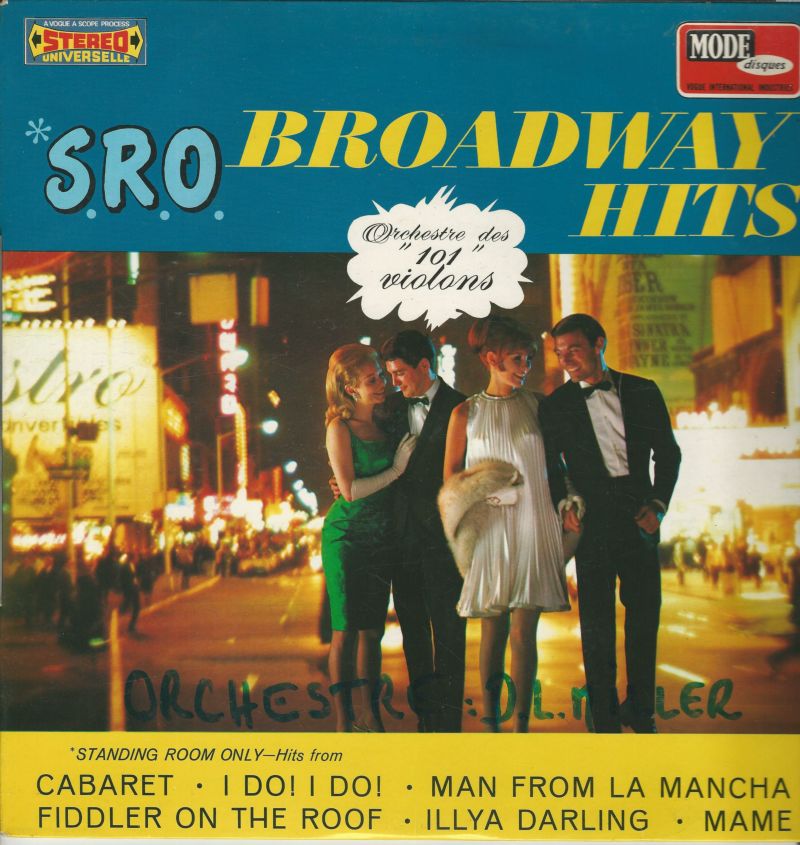 Orchestre des 101 VIOLONS 33T Mode Stéréo CMD 9526 Broadway Hits