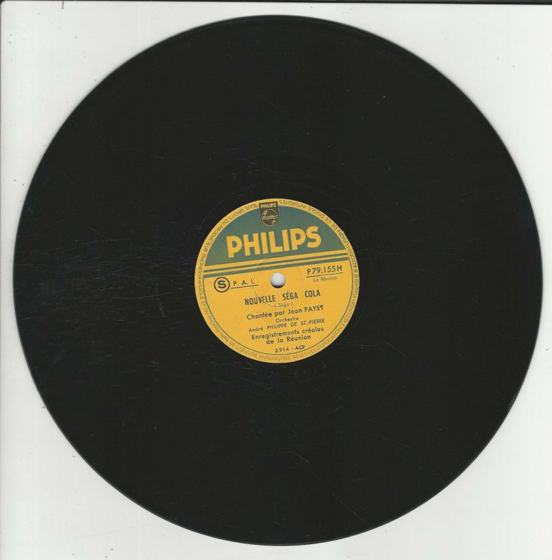 Jean PAYET 78T25 Philips P 79 155 H Nouvelle Séga Cola/Allons Danser, Titine