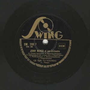 JERRY MENGO SW 206 Swing 78T25 Ce que tu voudras / Villa d'Este
