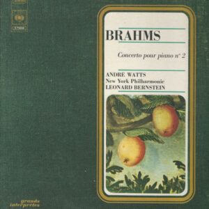 André WATTS CBS S75688 piano + New York Philharmonic 33T CBS S75 688 Brahms: Concerto pour Piano N° 2