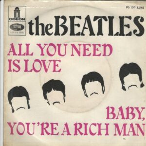 THE BEATLES 45SP Odéon FO 103 All you need is love / Baby you're a rich man