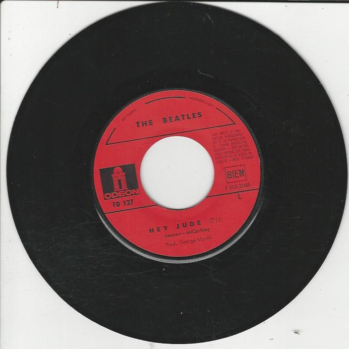 THE BEATLES 45SP OdĂ©on FO 127 Hey jude / Revolution â Image 3