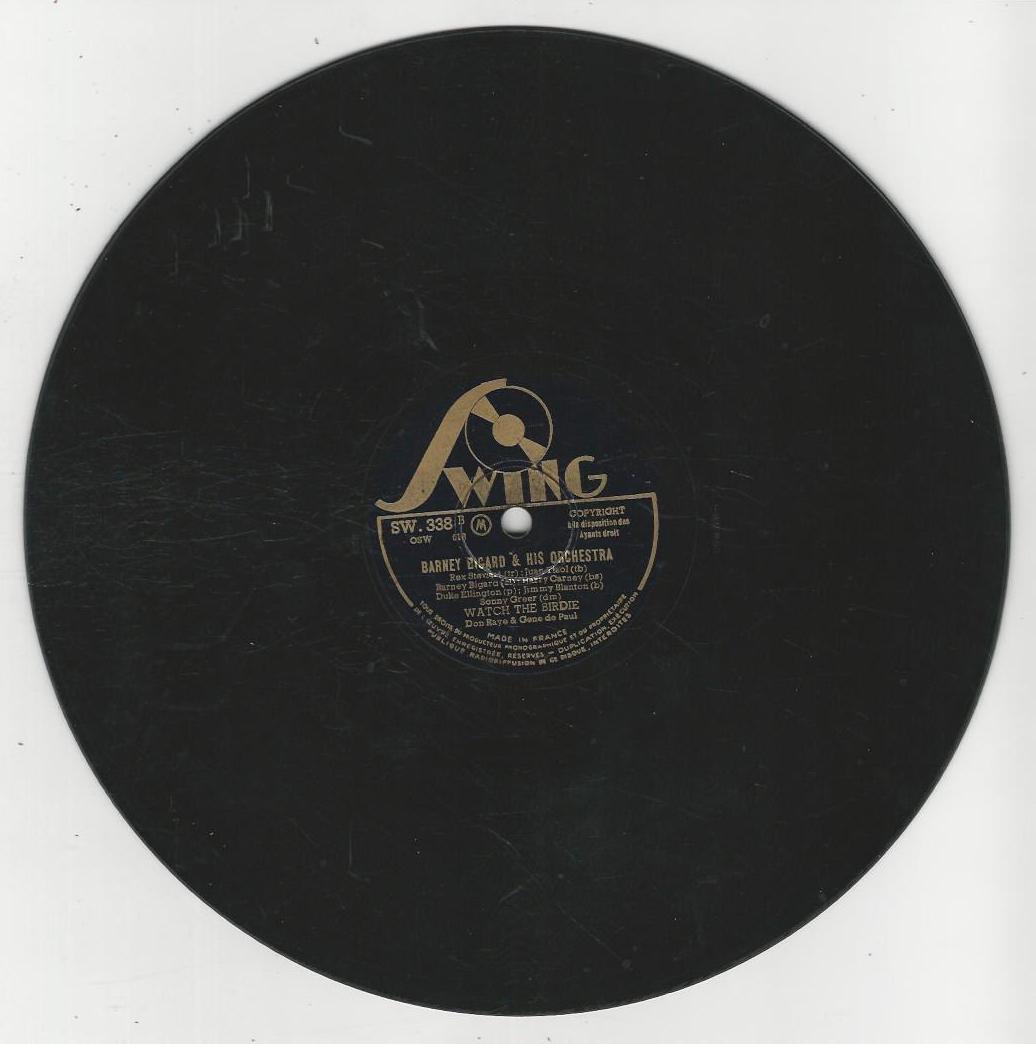 Barney BIGARD & HIS Orchestra 78T25 Swing SW 338 Mardxi gras madness / Watch the birdie – Image 2