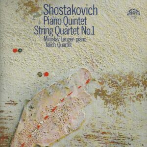 Miroslav LANGER piano et le TALICH QUARTET 33T Supraphon 1111 2484 G Shostakovich Piano Quintet Op 57 / String Quartet N° 1 Op 49
